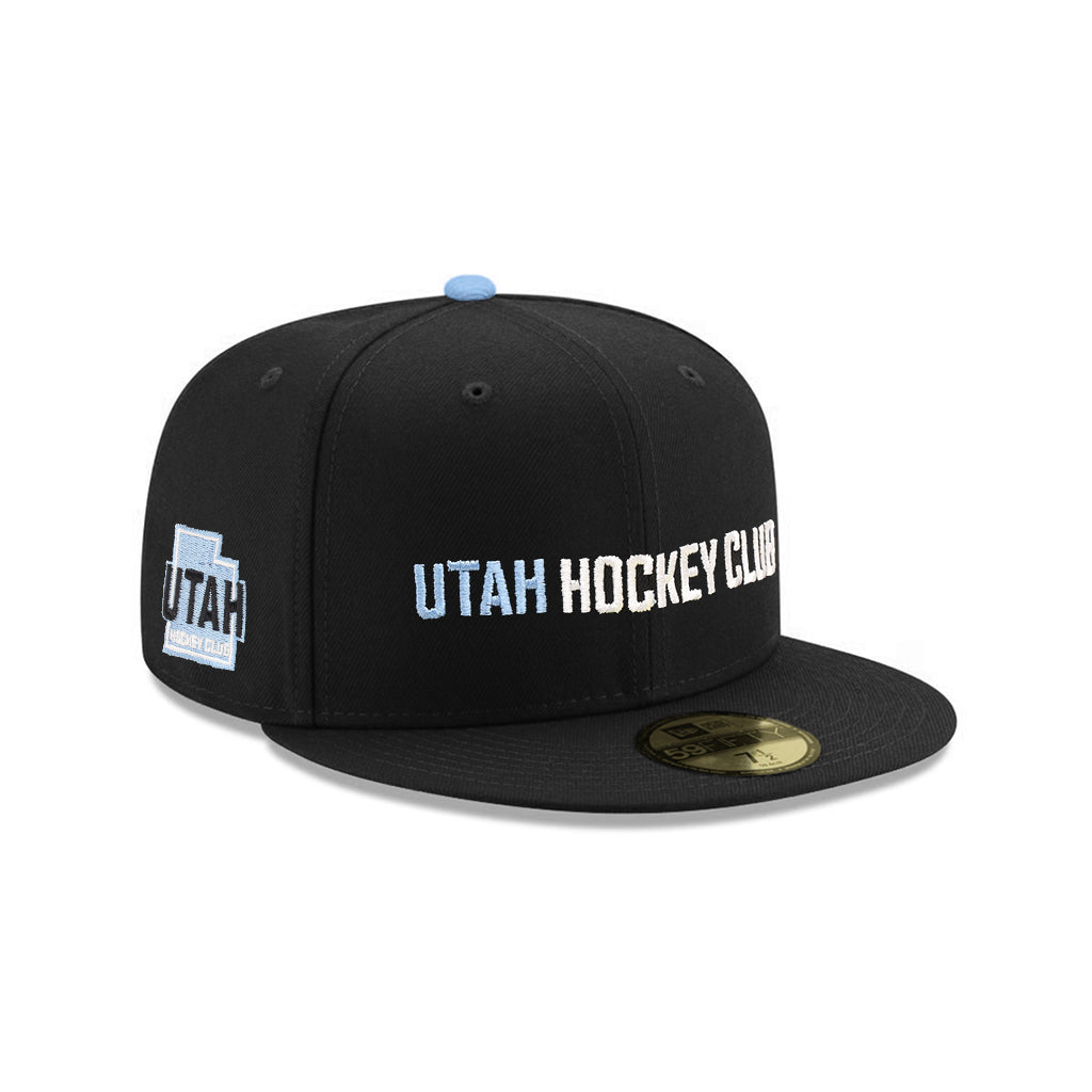 Utah Hockey Club Wordmark State Outline SP NHL Black 59Fifty Fitted