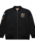 Mitchell & Ness Las Vegas Golden Knights Lightweight Satin Bomber Jacket