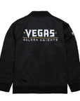 Mitchell & Ness Las Vegas Golden Knights Lightweight Satin Bomber Jacket