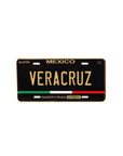 Veracruz Mexico Black Gold Car Plate Cap Pin