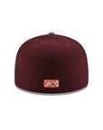 Tri City Dust Devils Copa Vineros Maroon Green 2 Tone Northwest League SP MiLB 59Fifty Fitted