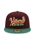 Tri City Dust Devils Copa Vineros Maroon Green 2 Tone Northwest League SP MiLB 59Fifty Fitted