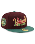 Tri City Dust Devils Copa Vineros Maroon Green 2 Tone Northwest League SP MiLB 59Fifty Fitted