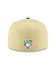 El Águila De Veracruz Club De Beisbol Vegas Gold Green 2 Tone Alternate Logo SP 59Fifty Fitted
