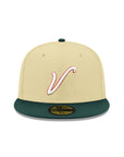 El Águila De Veracruz Club De Beisbol Vegas Gold Green 2 Tone Alternate Logo SP 59Fifty Fitted