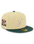 El Águila De Veracruz Club De Beisbol Vegas Gold Green 2 Tone Alternate Logo SP 59Fifty Fitted