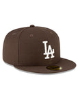Los Angeles Dodgers Walnut Brown On White 59Fifty Fitted