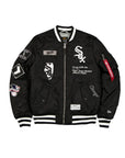 New Era X Alpha Industries Chicago White Sox MA-1 Bomber Jacket Black