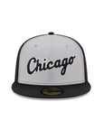 Chicago White Sox Black Gray Pin Wheel Alternate Logo SP 59Fifty Fitted