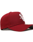 Chicago White Sox Cardinal On White 9Forty A-Frame Snapback