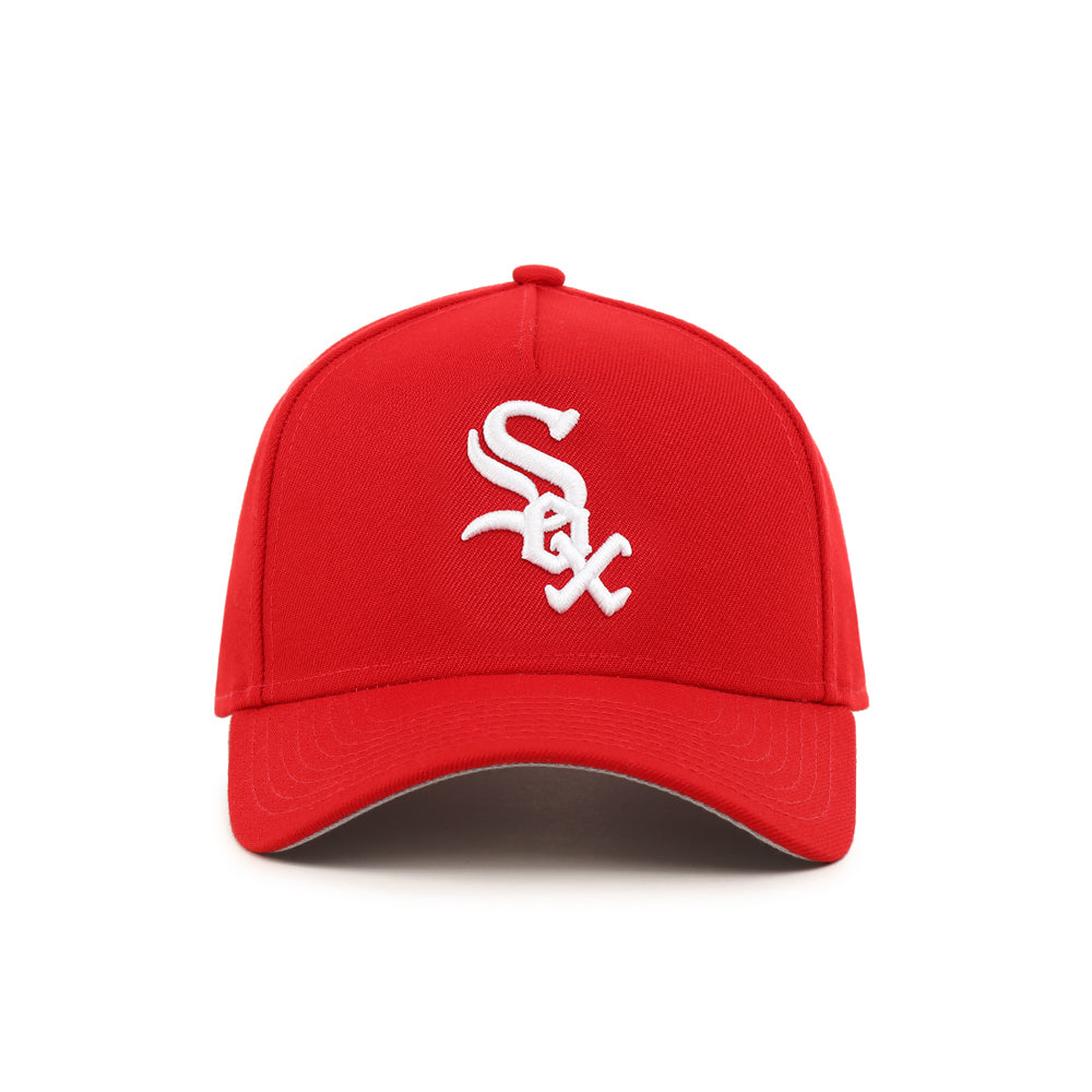Chicago White Sox Scarlet Red On White 9Forty A-Frame Snapback