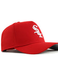 Chicago White Sox Scarlet Red On White 9Forty A-Frame Snapback