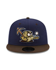 Wilmington Blue Rocks Navy Brown 2 Tone Blue Rocks Axe SP MiLB 59Fifty Fitted