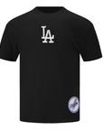Pro Standard Los Angeles Dodgers Wingspan Drop Shoulder Black White Tee