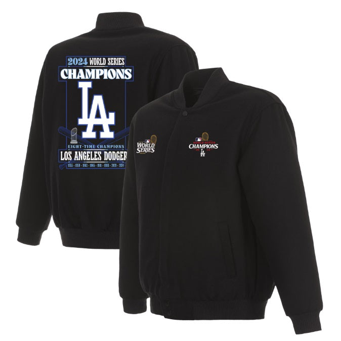Los Angeles Dodgers Eight-Time World Series Champions Black Wool