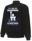 Los Angeles Dodgers Eight-Time World Series Champions Black Wool Reversible Jacket