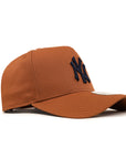 New York Yankees Burnt Orange Navy 9Forty A-Frame Snapback