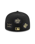 New York Yankees Black Gold Velcro All Over Patches 59Fifty Fitted