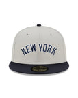 New York Yankees Cooperstown Gray Navy 2 Tone American League 100 Season SP 59Fifty Fitted