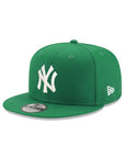 New York Yankees Kelly Green On White 9Fifty Snapback