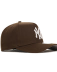 New York Yankees Walnut On White 9Forty A-Frame Snapback