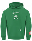 Pro Standard New York Yankees Wingspan Drop Shoulder Kelly Green Hoody