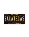 Zacatecas Mexico Black Gold Car Plate Cap Pin