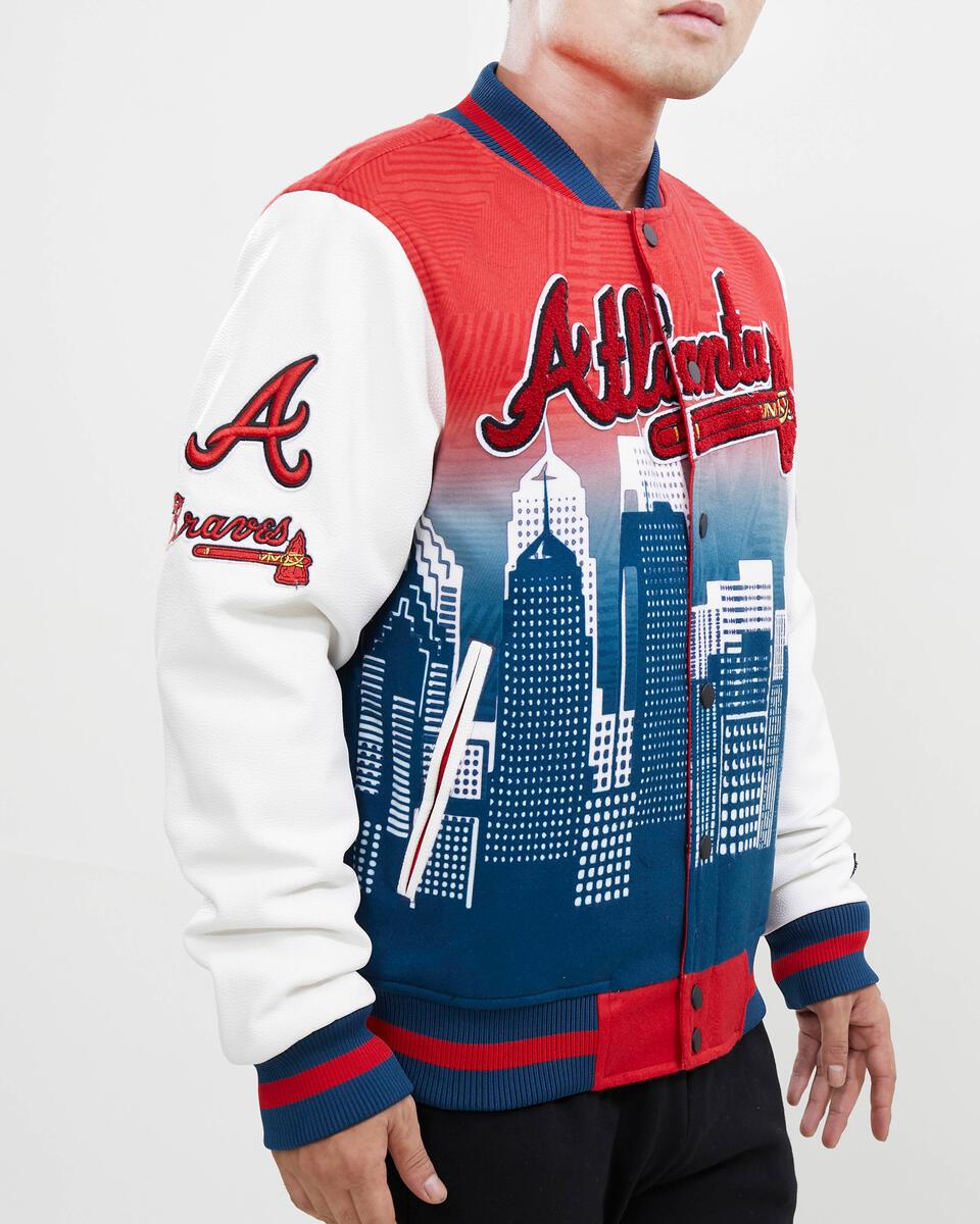 Pro Standard Atlanta Braves Remix Varsity Jacket