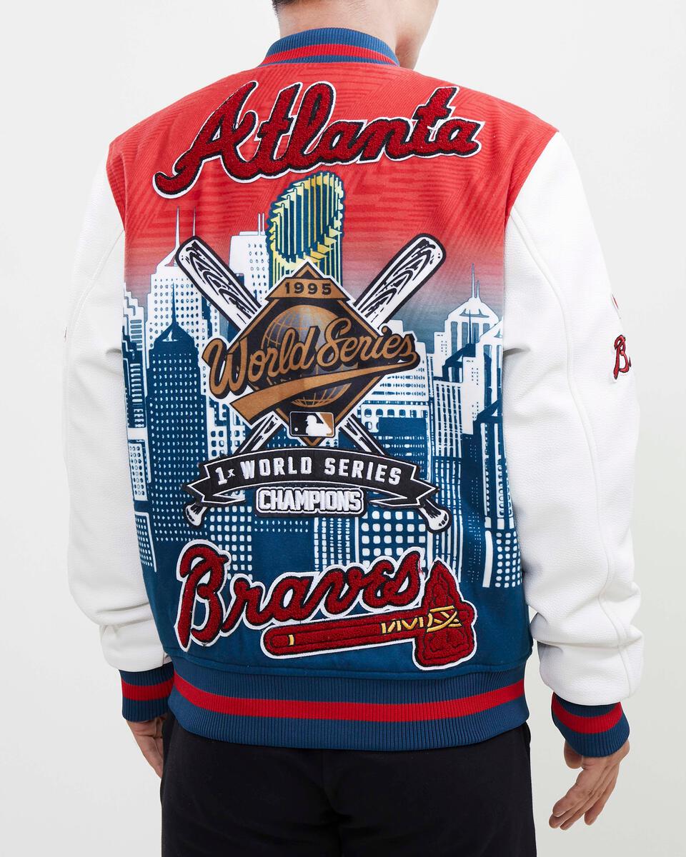 Atlanta Braves Pro Standard Remix Full-Zip Varsity Jacket - Navy