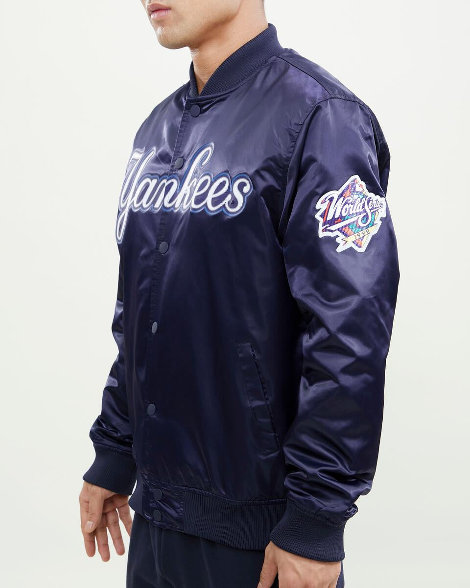 Pro Standard New York Yankees Big Logo World Series Satin Jacket
