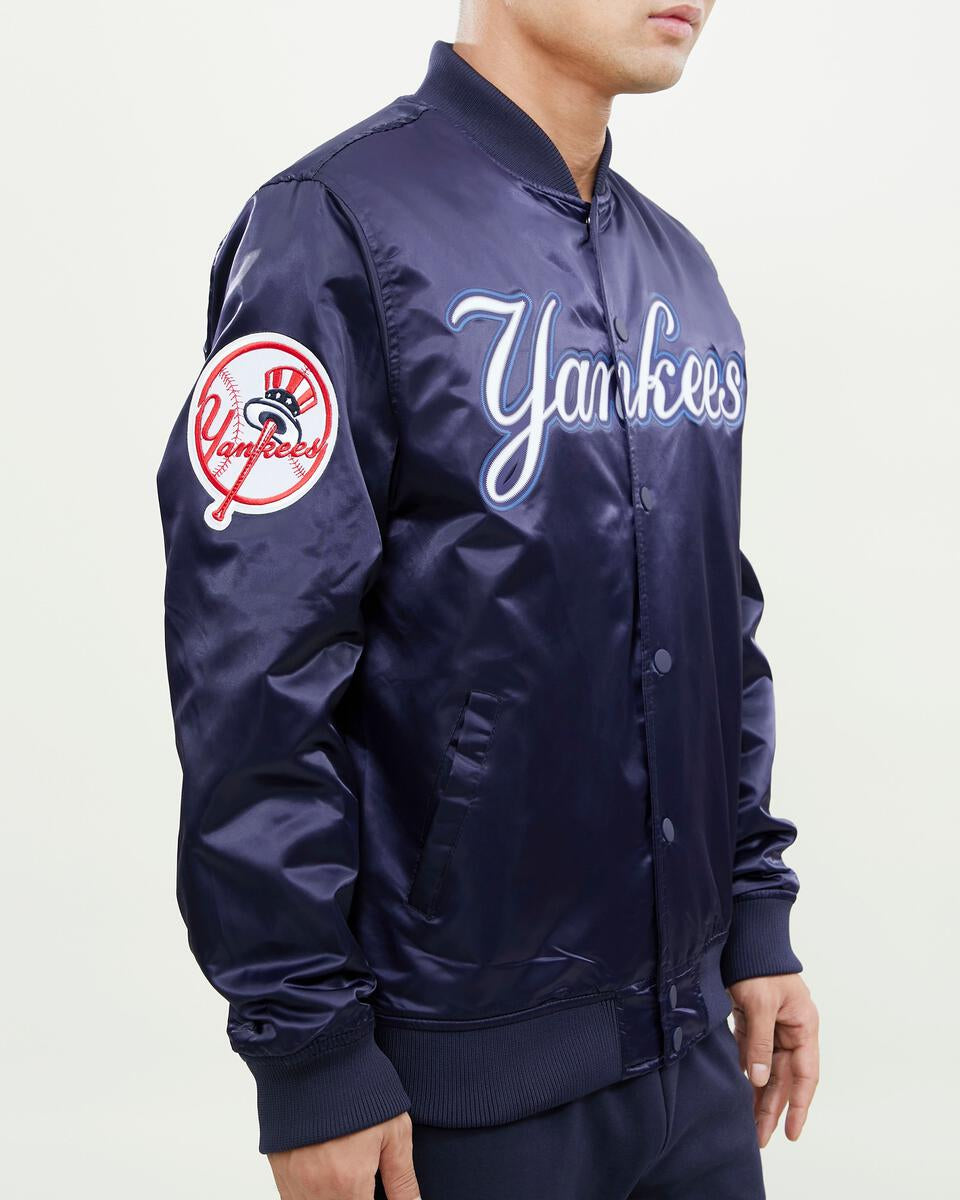 Pro Standard New York Yankees Big Logo World Series Satin Jacket