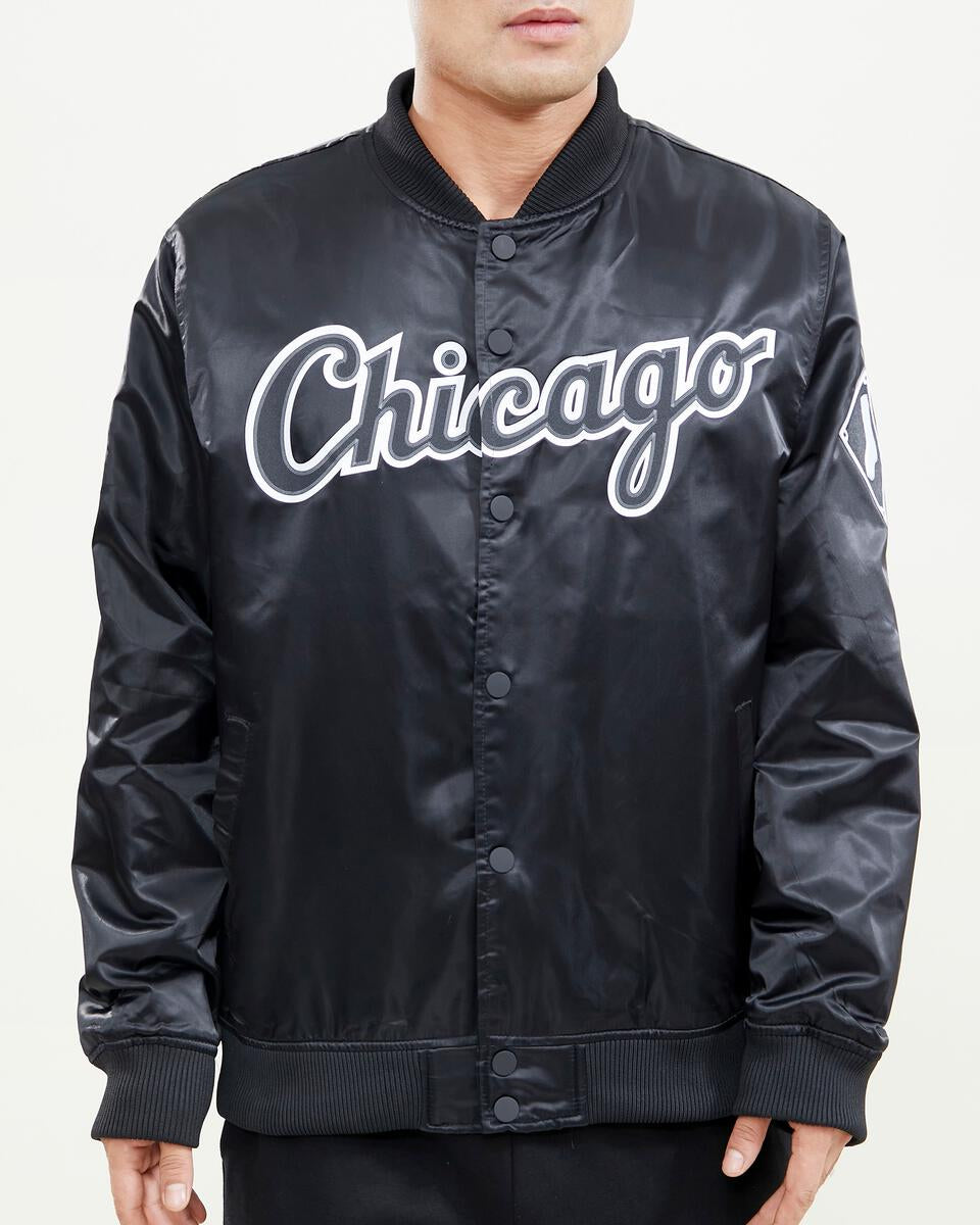 ジャケット・アウター PRO STANDARD WHITE SOX SATIN JACKET Pro Standard Chicago White Sox Wordmark Satin Jacket – CROWN MINDED