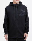 Pro Standard Los Angeles Lakers Triple Black Zipper Hoody