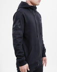 Pro Standard Atlanta Braves Triple Black Zipper Hoody