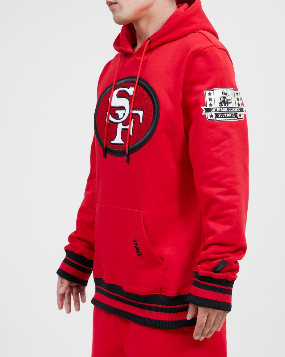 Pro Standard San Francisco 49ers Retro Classic Flc Po Hoodie (Black/red/black) M