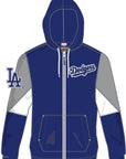 Los Angeles Dodgers MLB Throw It Back Full Zip Windbreaker Hood