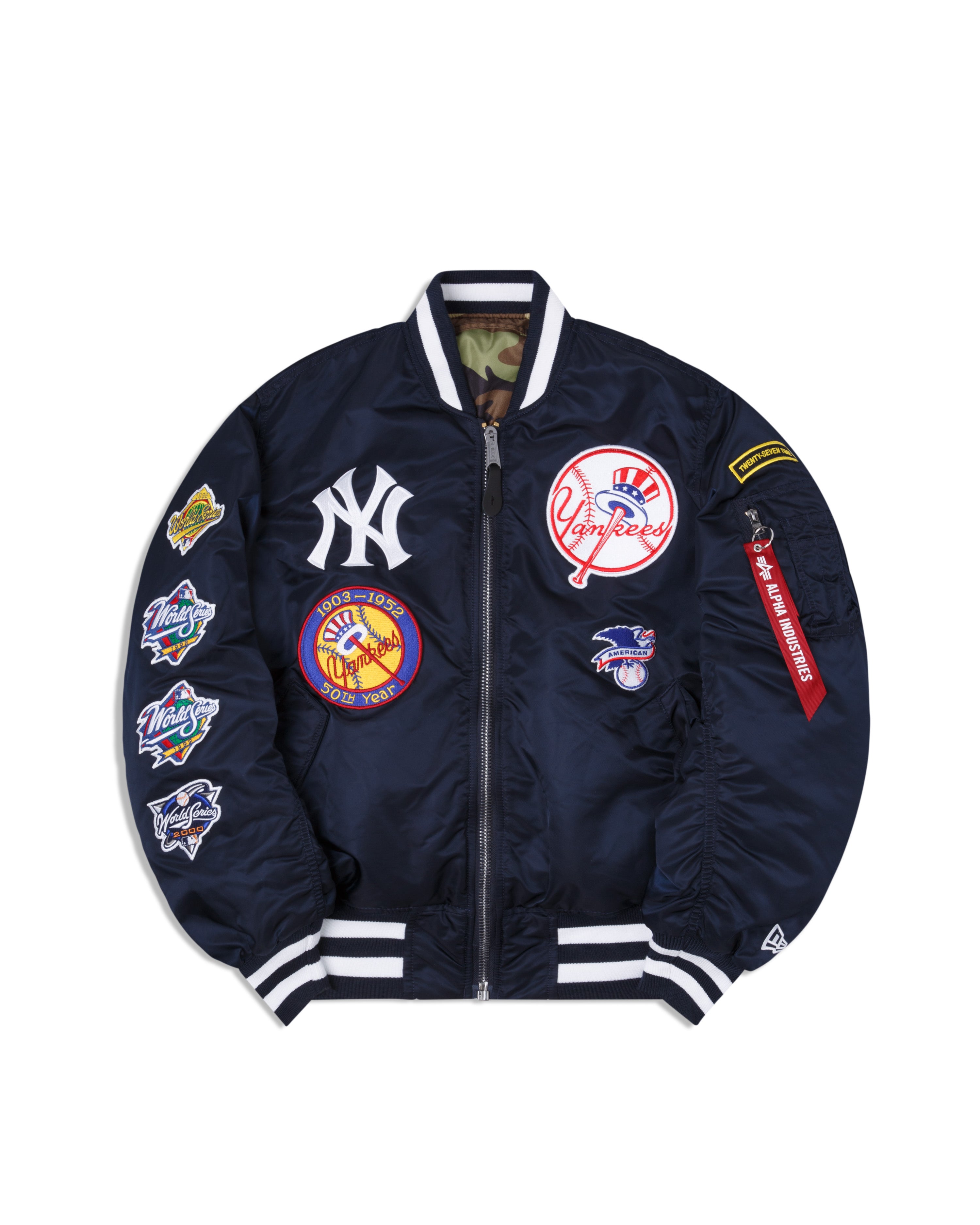 ジャケット・アウター ALPHA INDUSTRIES embroiled nyron blouson ジャケット・アウター ALPHA INDUSTRIES embroiled nyron