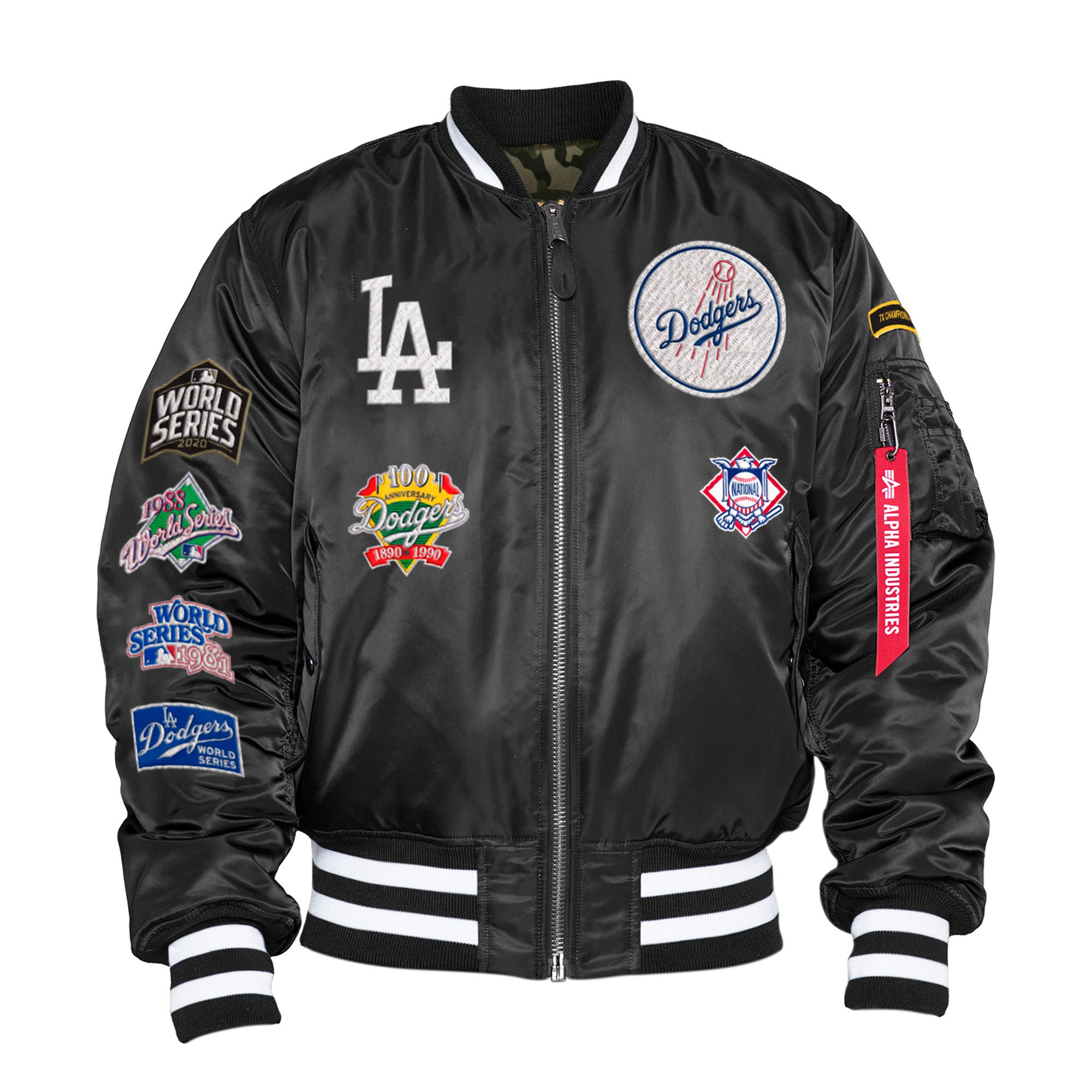 New Era X Alpha Industries Los Angeles Dodgers Bomber Jacket