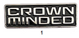 CrownMinded Stamp Cap Pin