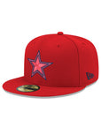 Dallas Cowboys Scarlet Red Navy Star Outline 59Fifty Fitted