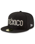 New Era Mexico Black On White 59Fifty Fitted