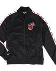 Mitchell & Ness Miami Heat Zipper Closure Track Jacket Tricot Knit
