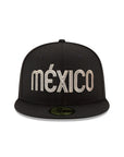 New Era Mexico Black On White 59Fifty Fitted
