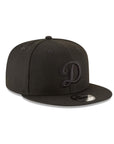 Los Angeles Dodgers D Black on Black 9Fifty Snapback