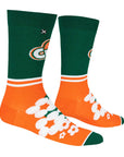 OddSox Crush Orange Half Stripe Socks