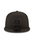 Los Angeles Dodgers D Black on Black 9Fifty Snapback