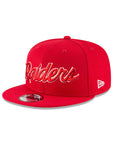 Las Vegas Raiders Red White Script NFL 9Fifty Snapback