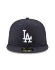 Los Angeles Dodgers MLB Navy on White 59Fifty Fitted Hat