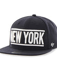 NEW YORK YANKEES NAVY CITY BLOCK 47 CAPTAIN CAP