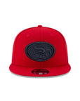 San Francisco 49ers Scarlet Red on Black 9Fifty Snapback